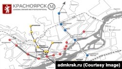 Проект метро Красноярска 1994 года