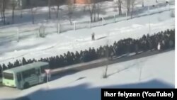 Фрагмент видео похорон в Амурске